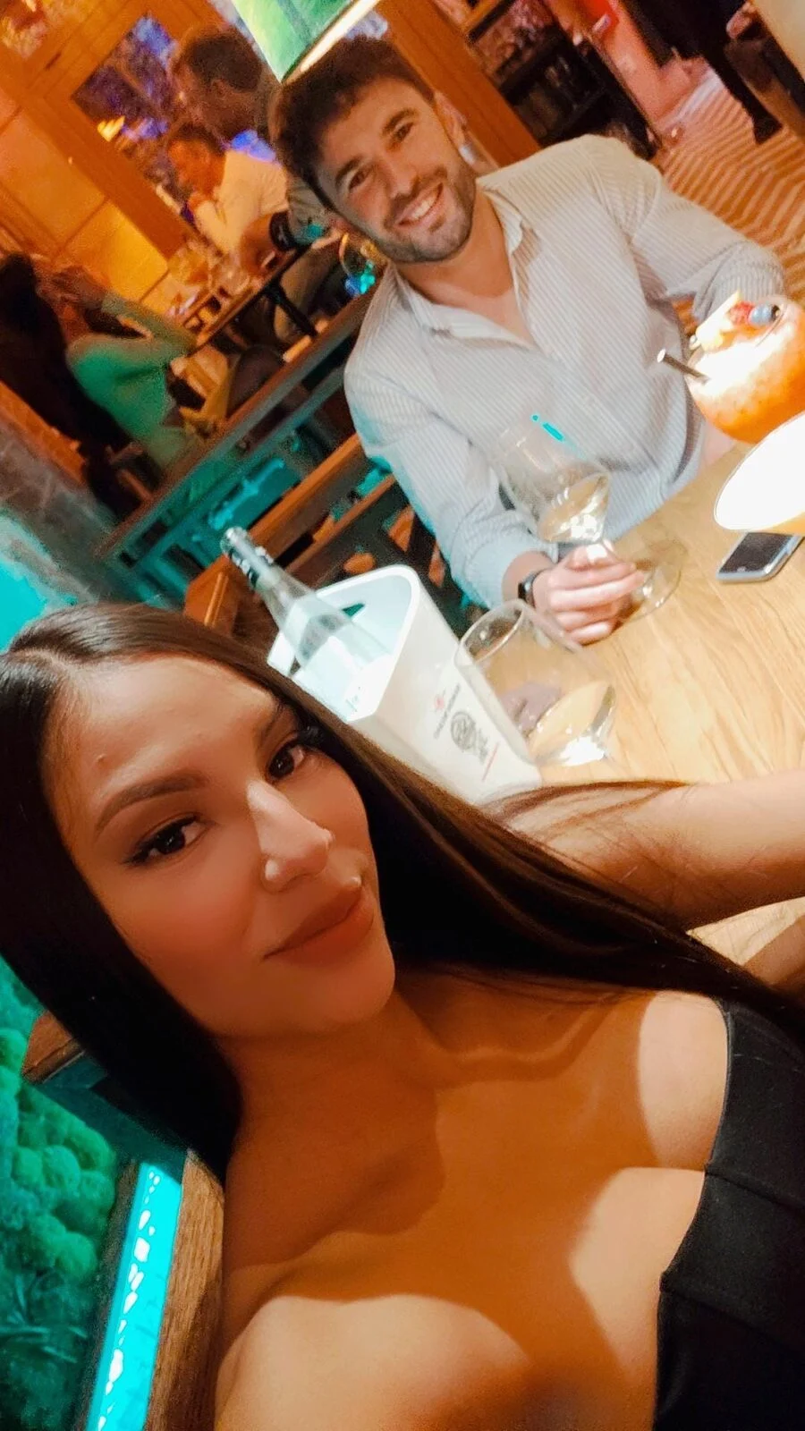 Catalina y David en una de sus primeras citas en Madrid